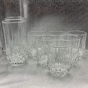 Brighton Elegant Clear Glass Drinkware Set